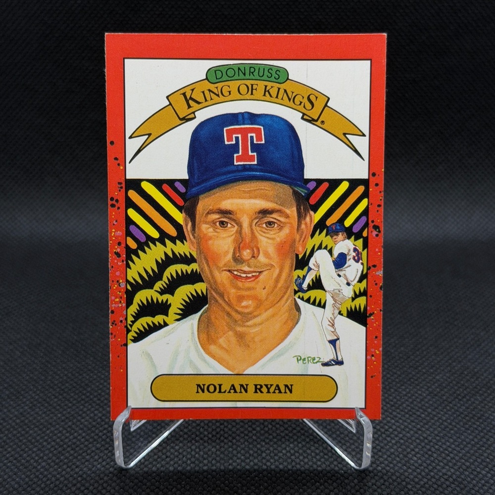 Nolan Ryan 1990 Donruss King of Kings #665 Rangers Wrong Back NM
